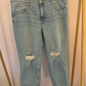 Free Assembly Blue Cropped Jeans, Size 20